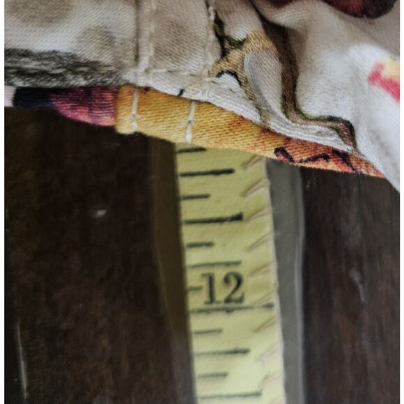 Chicos The Platinum Crop Size 1/8 Floral Travel Tropical Soft Jeans Cruisewear - Picture 12 of 12